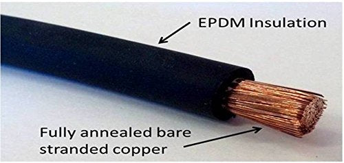 6 Gauge 6 AWG 25 Feet Red Welding Battery Pure Copper Flexible Cable Wire - Car, Inverter, RV, Solar by WindyNation