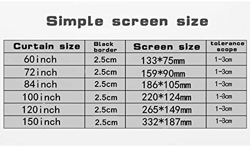 Simple Folding Screen Portable Home Outdoor KTV Office 3D Proyector Projection Screen(30 inch)