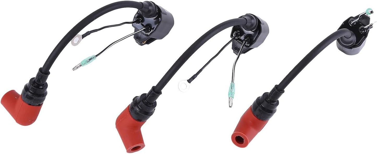 3Pcs Ignition Coil for Yamaha Outboard 60HP 70HP 75HP 85HP 90HP 2-Str Boat Outboard Motor Ignition Coil 697-85570 697-85570-00-00 6H2-85570-00-00