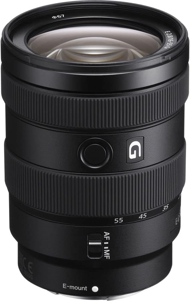 Sony E 16–55mm F2.8 G Standard Zoom Lens (SEL1655G) – APS-C E-Mount | Constant F2.8 Aperture | G Lens Optics | Filter Kit, Backpack, 64GB Card, Card Reader, Flex Tripod, Memory Card Wallet and More