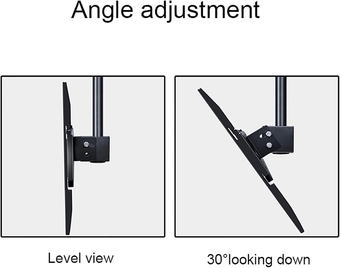 Universal TV Stand TV Ceiling Mount Bracket, Double Bar Adjustable Tilt TV Bracket, Suitable for 55-86 Inch Large LED Sns, VESA 800x400mm (79)