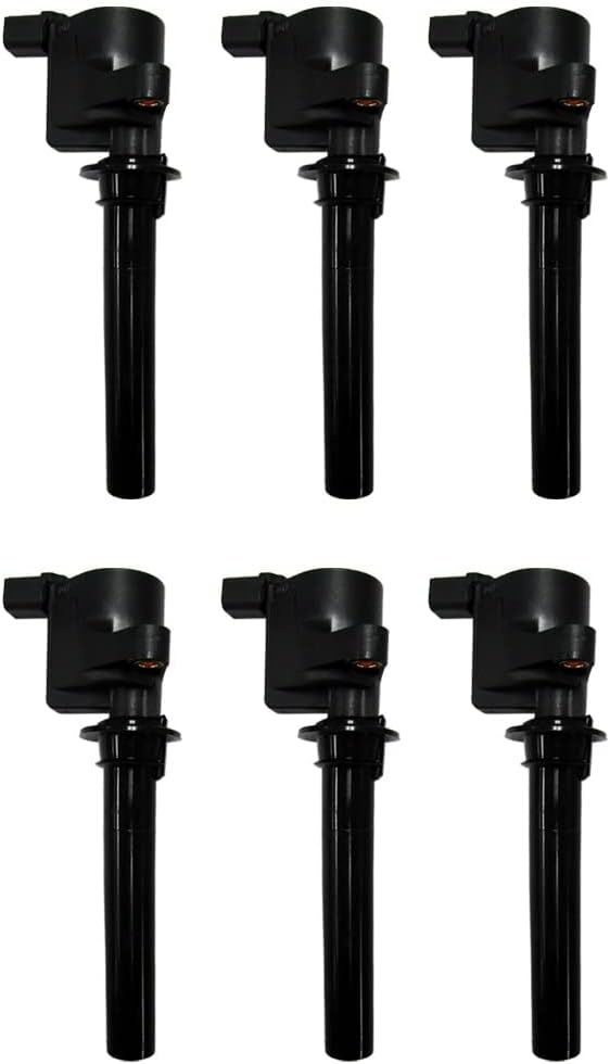 AD Auto Parts Ignition Coil Pack - 6 7805-1158 Ignition Coils + 6 OEM Spark Plugs For 2000-07 Ford & Mercury