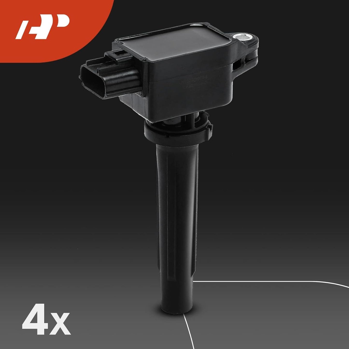 A-Premium Set of 4 Ignition Coil Pack and Iridium Spark Plugs Compatible with Toyota Yaris 2019, Yaris iA 2017-2018 & Scion iA 2016, 1.5L