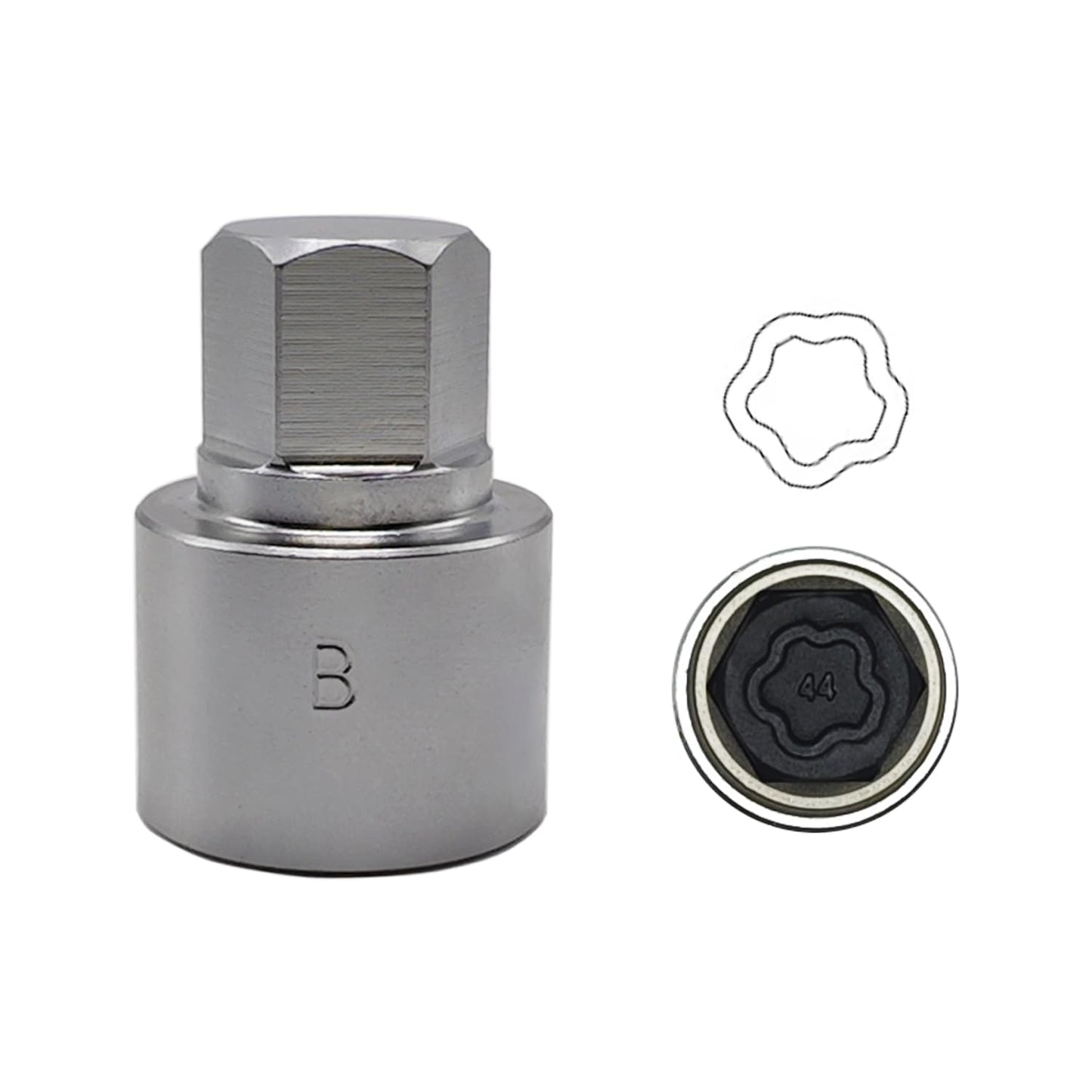 22PCS Wheel Locking Nut Key Kit Compatible with BMW Series, Wheel Lock Nut Socket Adapter Set, Anti-Theft Lug Removal Tool, Anti-Theft Screw Remover Hand Repair Tool