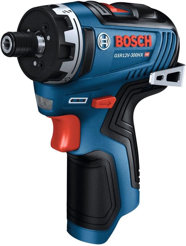 BOSCH GSR12V-300HXB22 12V Max Brushless 1/4 In. Hex Two-Speed Screwdriver Kit with (2) 2.0 Ah Batteries