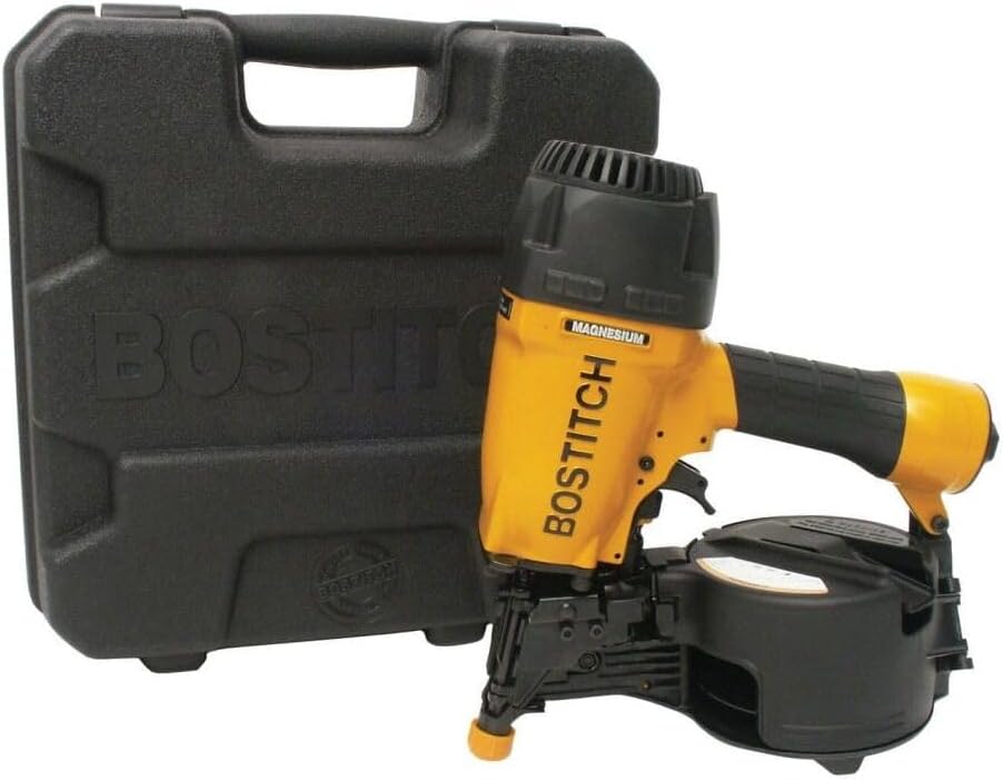 BOSTITCH Coil Siding Nailer, Pneumatic Siding Nail Gun, 1-1/4-Inch to 2-1/2-Inch, 15 Degree (N66C)