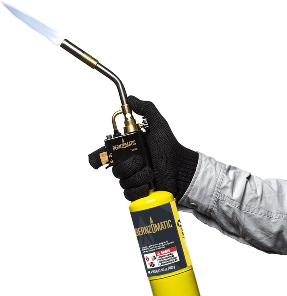 Bernzomatic Map Pro Gas Cylinder 3-Pack with Max Performance Torch TS8000 (MG9/TS8000)