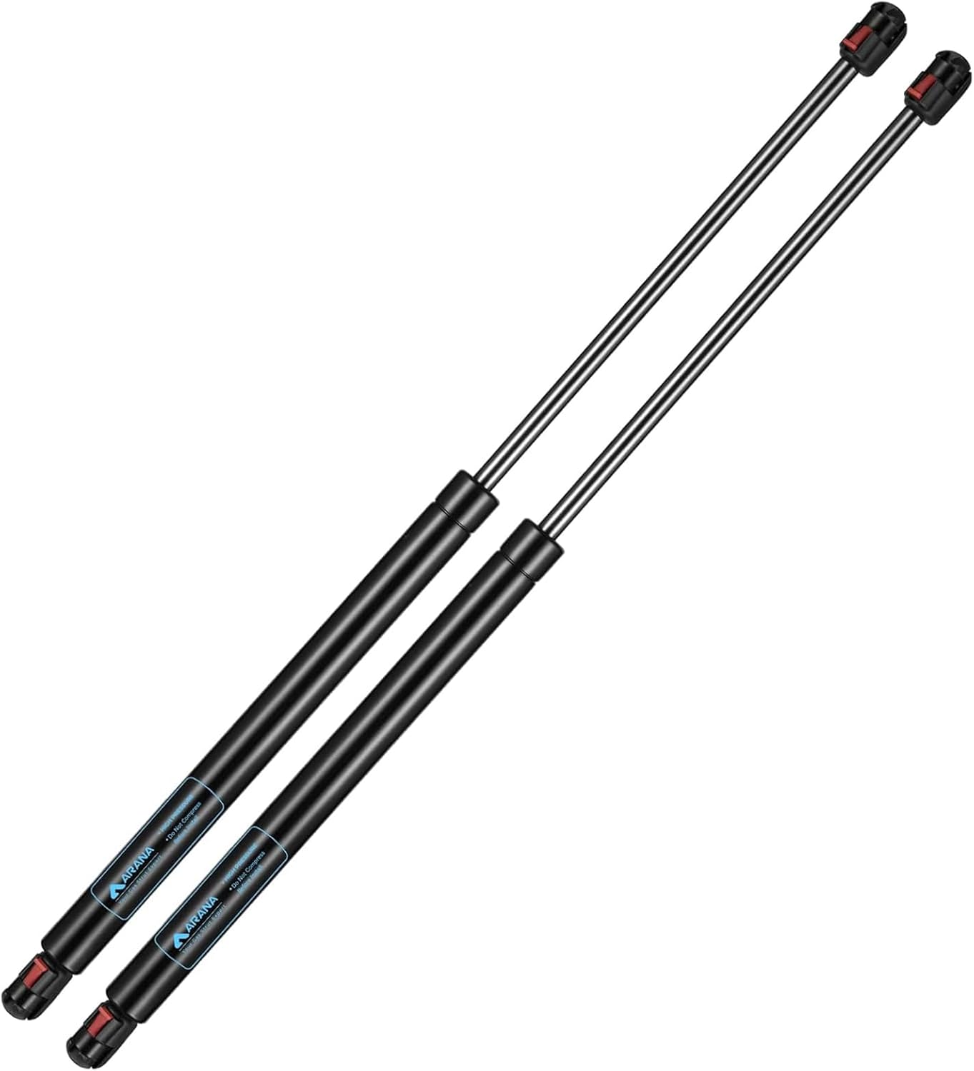 ARANA SF280M300 28 inch 300Lb Gas Struts Spring Shocks 28 inch 1335N Lift Support for Super Heavy-Duty Sled Trailer Tonneau Cover Trap Door Murphy Bed Truck Cover with 13mm Ball Sockets, Set of 2