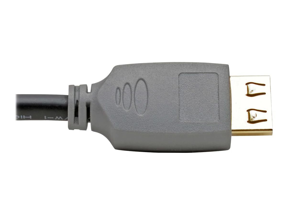 Tripp Lite P568-015-2A 4K HDMI Cable 15 ft, 60Hz Ultra HD HDR 4:4:4, Gripping Gold Connectors, 24AWG Shielded PVC, EMI/RFI, HDCP, Black, Cloud Care Pre-Configured Bundle Eligible (50 Pack)