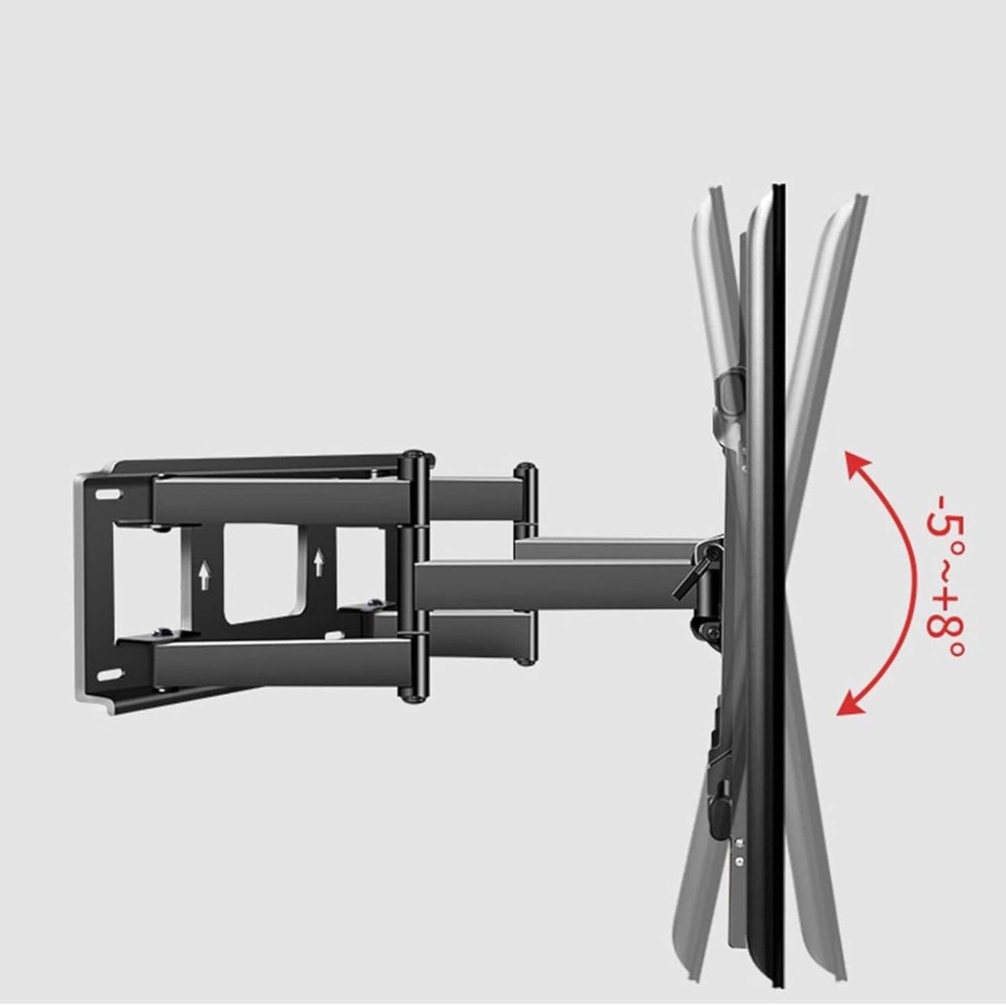 Adjustable TV Wall Mount Bracket Fits 70 120 Inch LCD TVs Dual Swivel Design Max VESA 1000x600mm Sturdy 6 Arm Support for Optimal Viewing Angle