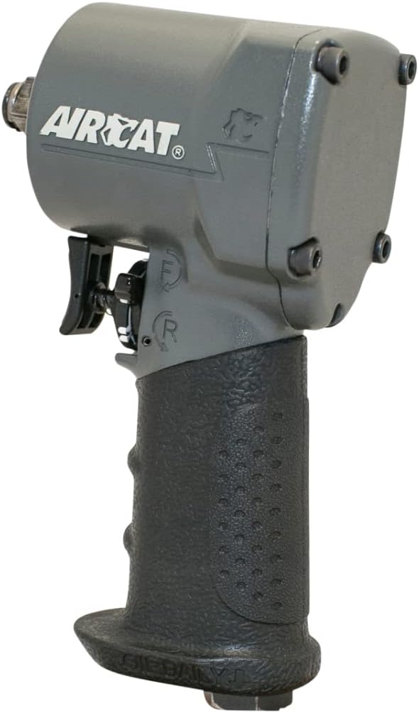 AIRCAT Pneumatic Tools 1057-TH: Stubby Impact Wrench 700 ft-lbs - 1/2-Inch