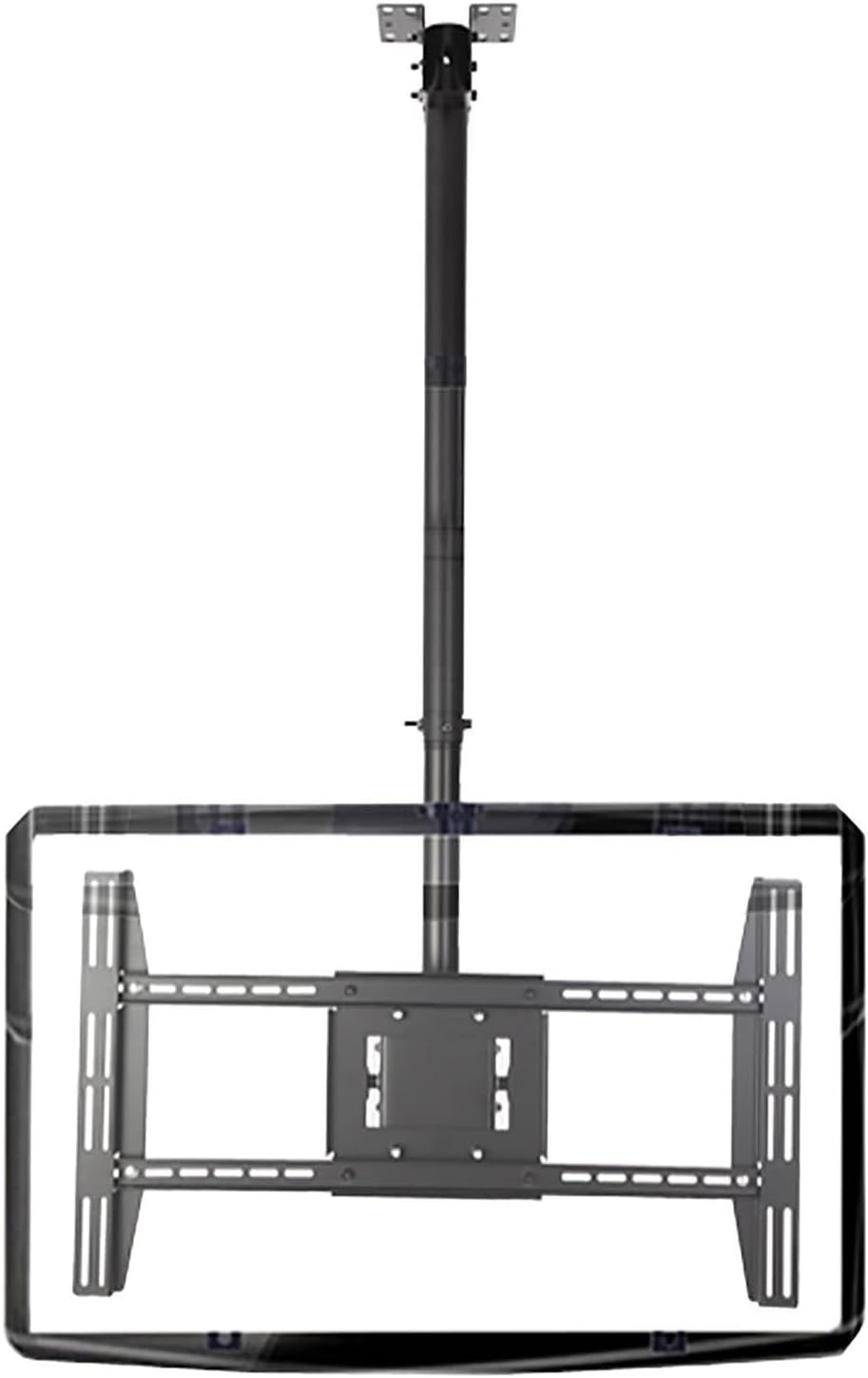 Adjustable Ceiling TV Mount, Swivel & Tilt TV Bracket for 55-75 Inch TVs, Max Load 176 lbs, 3.6m Extension, Wall or Ceiling Installation(2.6m)