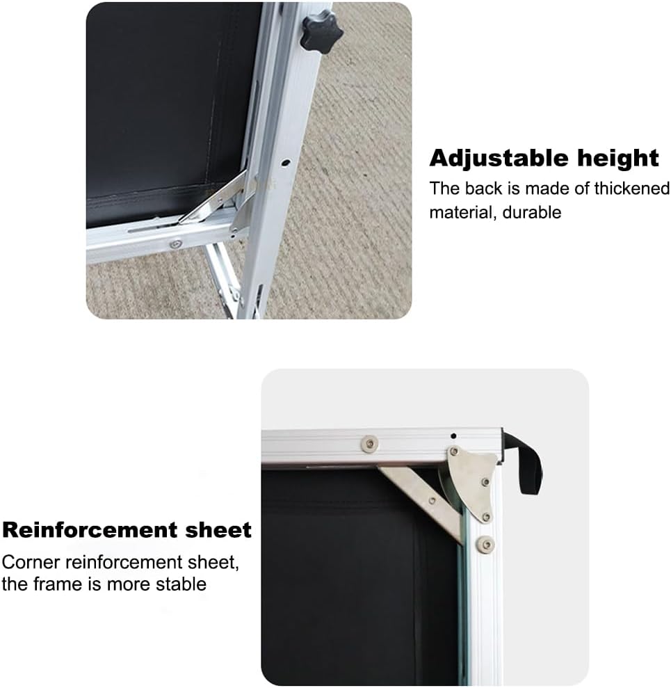 ASSYA 16:9 Multifunctional HD Portable Movie Display, Projector Screen with Bracket, Suitable for Camping, Backyard Parties, Weddings, Speeches,72 inches