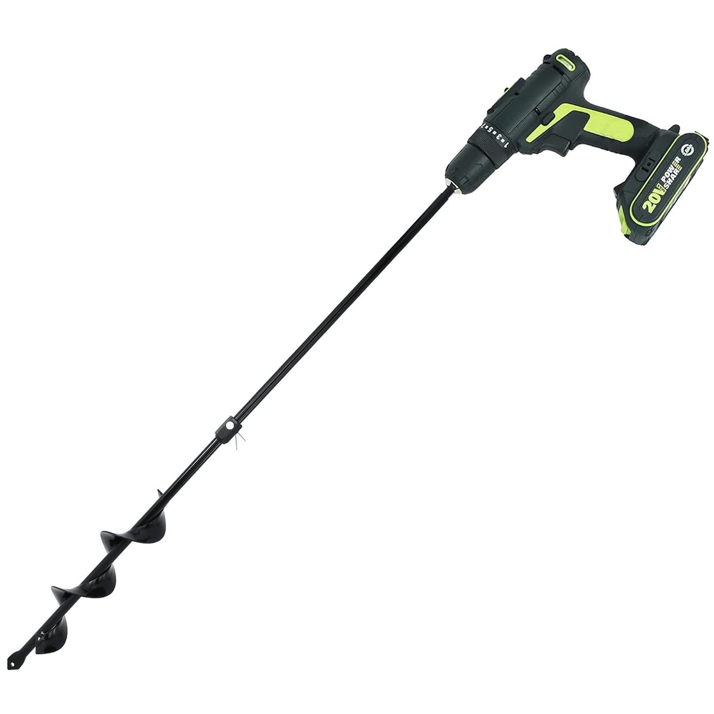 Auger Post Hole Digger 10" Wide 32" Deep - Earth Auger - Trench Digger - Hole Digger Tool for Fence Posts - Electric Post Hole Digger Handles