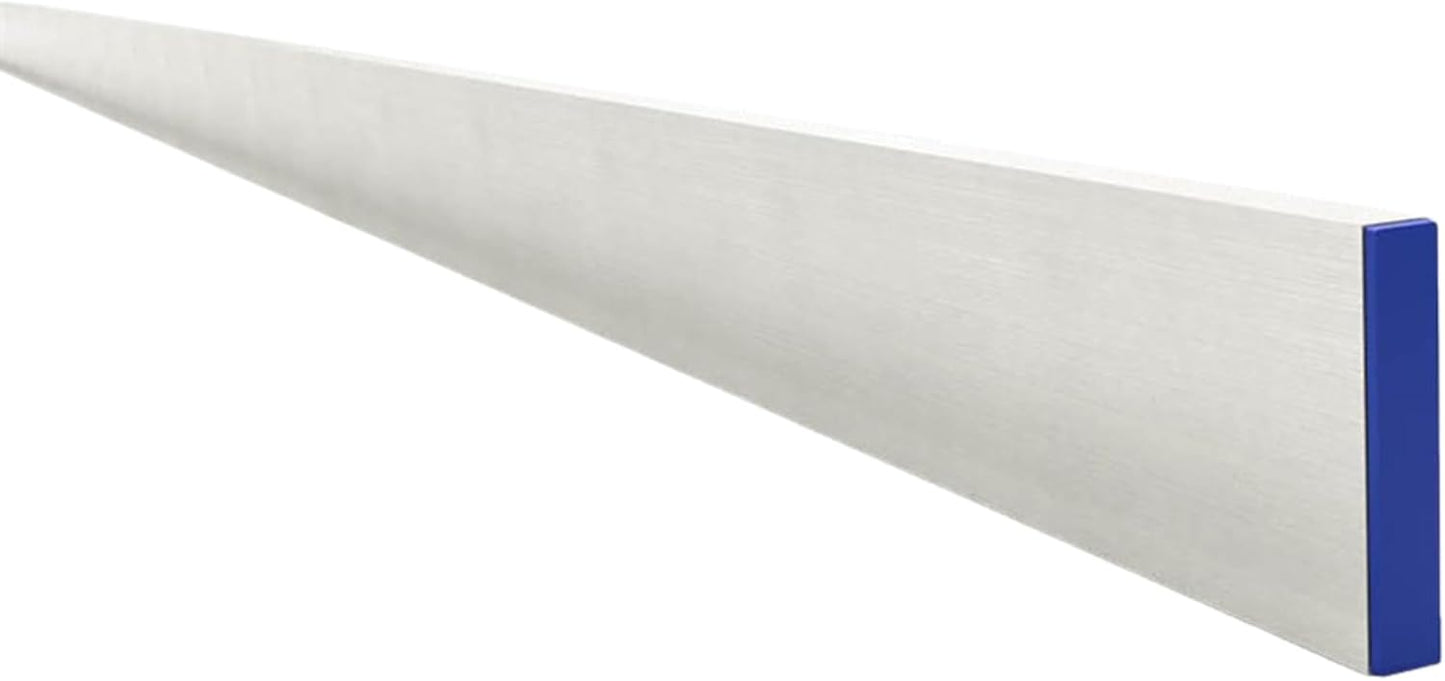 Bon Reinforced Aluminum H Screed – 3/4 in. x 4 in. x 14 ft. with Center Rib and Replaceable End Caps – Ultra-Long Concrete Leveling Tool for Large Surface Finishing