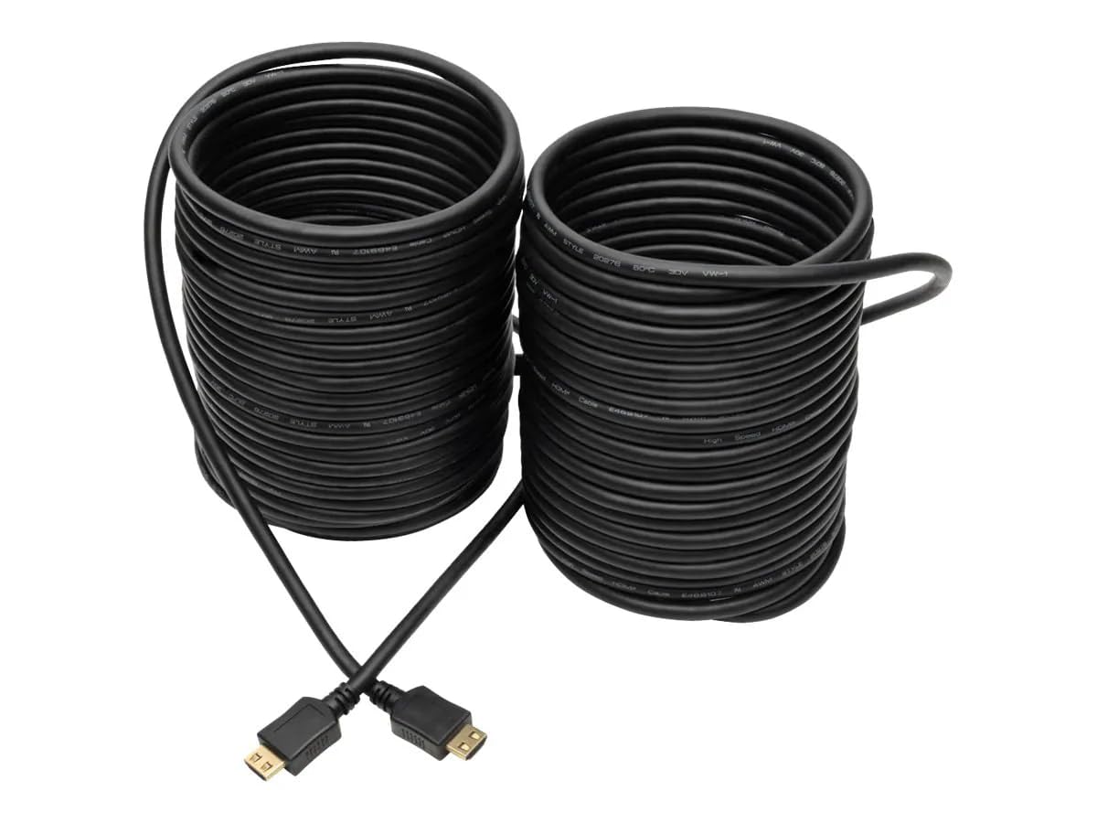 Tripp Lite P568-050-BK-GRP 50ft High-Speed HDMI Cable with Gripping Gold Connectors, 1080p, Shielded Black M/M 19-Pin A, RoHS, Cloud Care Pre-Configured Bundle Eligible (10 Pack)
