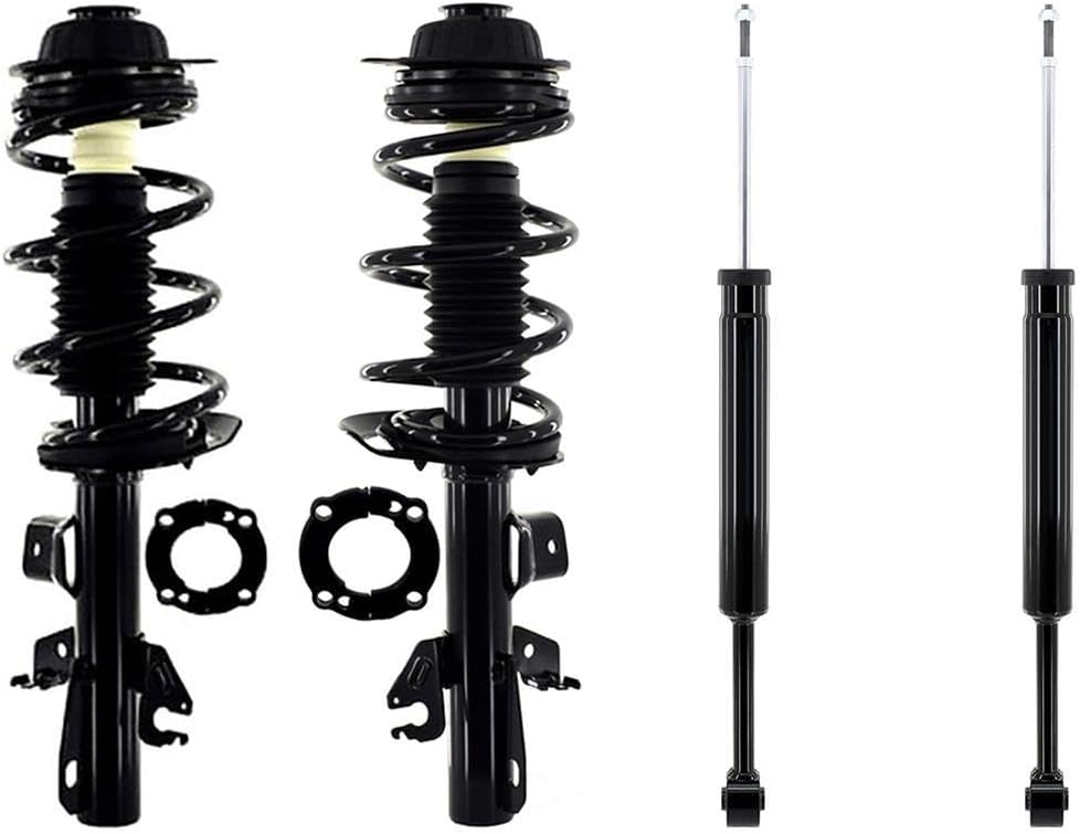 4PCS Front and Rear Shocks and Struts Kit, Struts and Shocks Complete Assembly, Suspension Kit Complete Strut Shock for Jeep Cherokee 2018 2017 2016 2015 2014