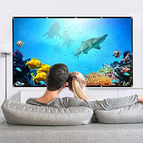 6 Size Project Screen Portable 120in HD Projector Screen 16:9 Projection Screen Foldable Thick Durable for Outdoor Home Theater (Size : 150 inch)
