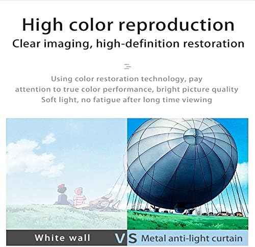 4:3 Projector Anti Light Curtain 84/100/ 110 Portable 3D Projection Screen with Black Border and Holes(50 inch)