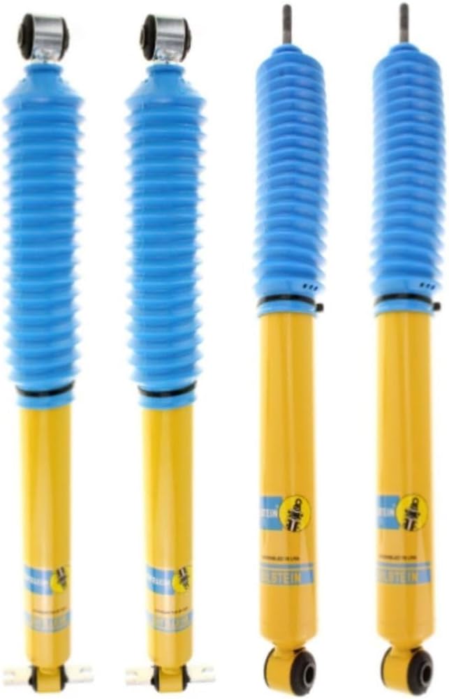 Bilstein 4600 Series Set of Front & Rear Monotube Shocks fits 2007 2017 Wrangler with 0" Lift | Comfort Ride | TrendsAuto Decal | 24-141727 24-141734