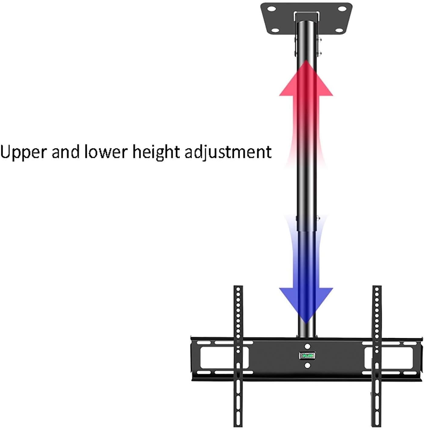 Universal TV Ceiling Mount Bracket, Flip Down Adjustable TV Stand, Fits 26-50" Flat Panel, Tilt Swivel(3m)