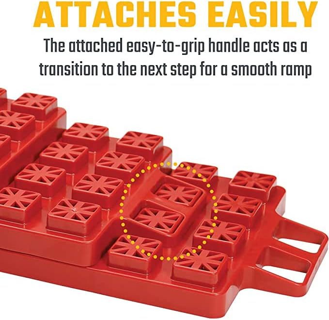 Valterra A10-0918 Stackers Multi-Use RV Leveling Pads (Pack of 10) , Red