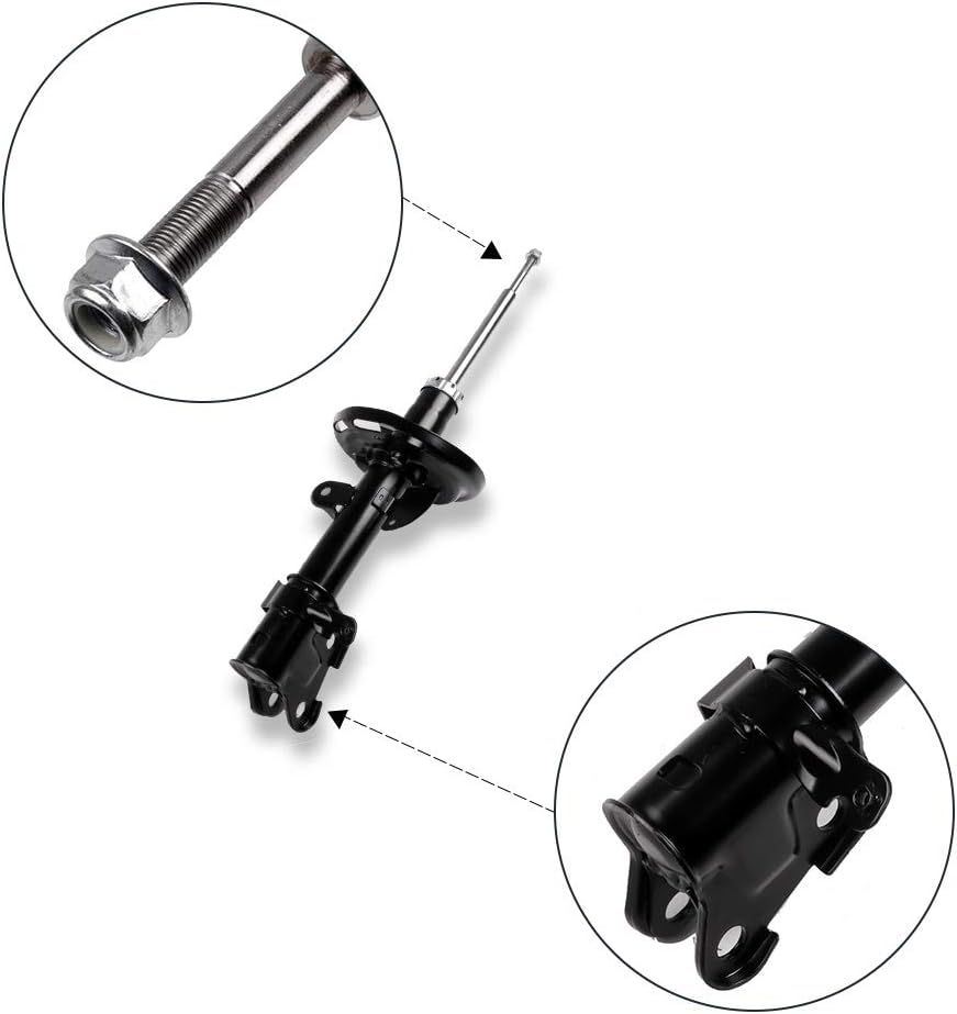 Shocks Struts,ECCPP Front Pair Shock Absorbers Strut Kits Compatible with 2007 2008 2009 2010 2011 2012 2013 Acura MDX 339037 339038