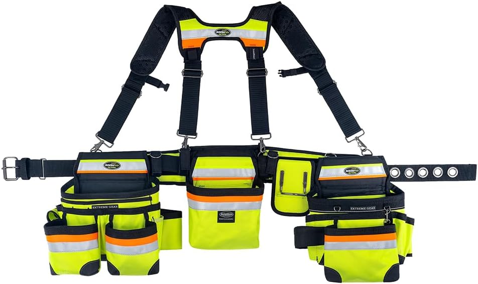 Bucket Boss 3 Bag Tool Bag Set with Suspenders in Mossy Oak Camo, 55185-MOSC