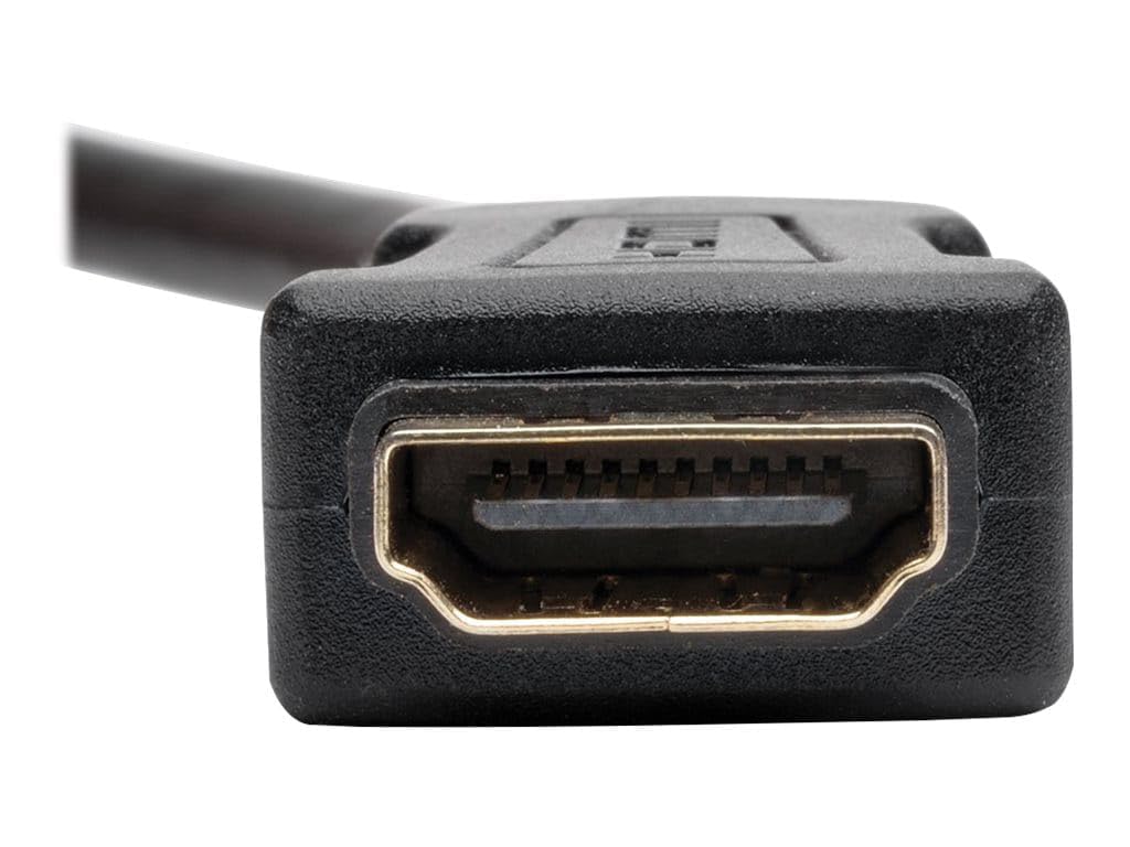 Tripp Lite Eaton P164-001-KPA-BK High-Speed HDMI with Ethernet F/F Keystone Panel Mount Coupler Cable, Angled Connector, 1 ft, Gold-Plated, Cloud Care Pre-Configured Bundle Eligible (50 Pack)