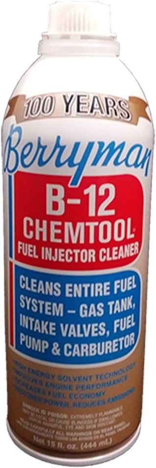 Berryman (0116-12PK) B-12 Chemtool Carburetor/Fuel Treatment and Injector Cleaner - 15 oz., (Pack of 12)