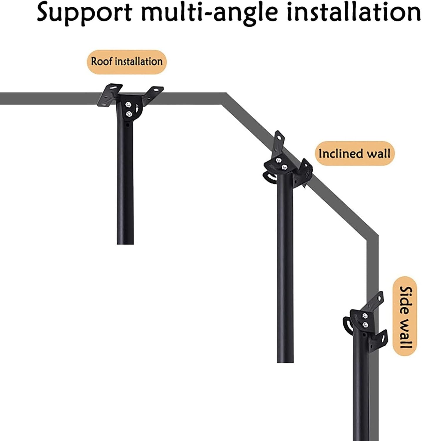 Ceiling TV Mount Adjustable 360° Rotating Wall Bracket for 32" 55" LCD Monitors Versatile TV Support Easy in Tion Space Saving Design Sturdy and Durable.