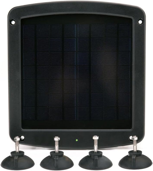 Battery Tender 5 Watt Solar Panel 12V Battery Charger with Charge Controller - IP67 Weatherproof - Windshield Mountable for Motorcycles, Cars, SUVs and Campers - 021-1171