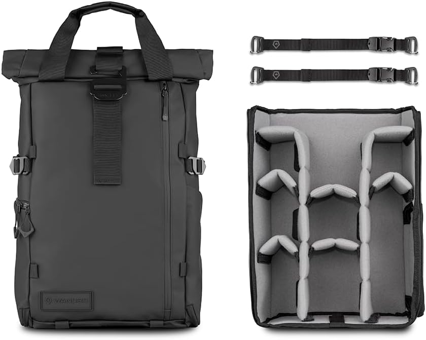 WANDRD All New PRVKE 21L V4: Camera Backpack and Photography Bundle - Weatherproof Travel and Photography Backpack, Bundle Includes 21L Bag, Camera Cube, Waist Straps, and Accessory Straps