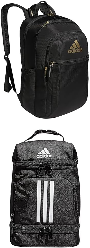 adidas Excel Backpack for Men & Women – Durable Large Athletic Laptop Bag, 7.0/Twill Grey/Grey/Rose Gold, OSFA