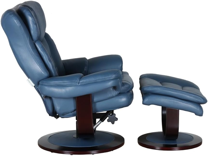 BarcaLounger Rosco Reclining Pedestal Chair – Roman Blue
