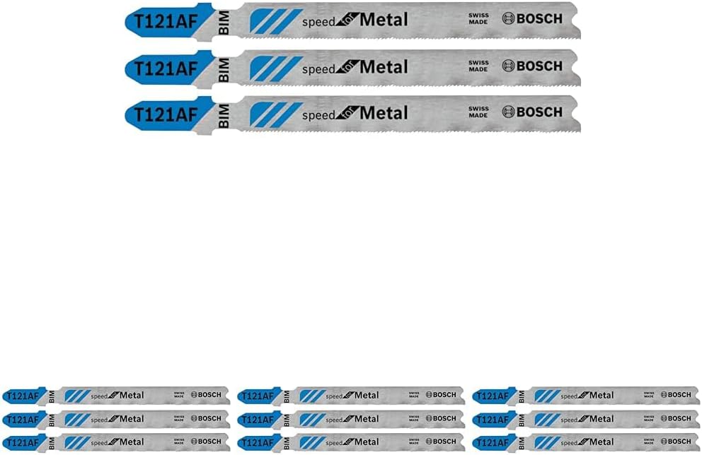 Bosch T318A100 100-Piece 5-1/4 In. 24 TPI Basic for Metal T-Shank Jig Saw Blades