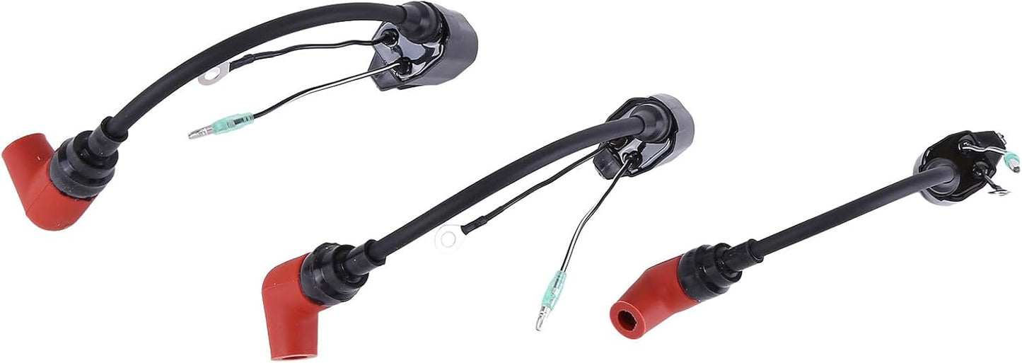 3Pcs Ignition Coil for Yamaha Outboard 60HP 70HP 75HP 85HP 90HP 2-Str Boat Outboard Motor Ignition Coil 697-85570 697-85570-00-00 6H2-85570-00-00