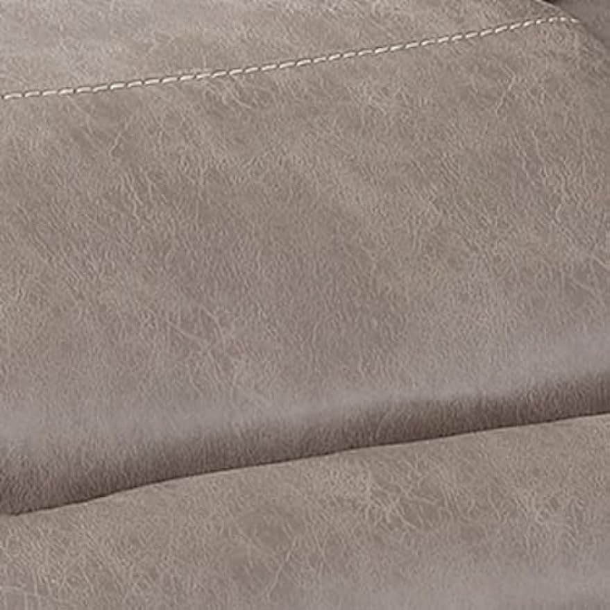 Steve Silver Co Isabella Manual Recliner Chair, Double Pillowtop Padded Arms, Living Room, Bedroom, Home Theater Seating, Apartment, Reclining Single Sofa, 37.4" D x 43" W x 42" H, Sand/Brown