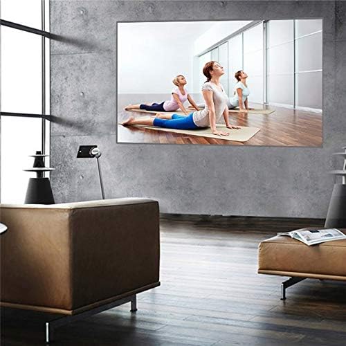 100/120 16:9 Fabric Cloth Screen High Brightness Reflective Projector Screen 3D Foldable Projector Screen(120 inch)