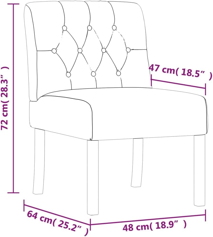 Slipper Chair Linen Button Design Bedroom Chair Lounge Chair Living Room Chair Suitable for Terrace, Living Room, Bedroom.