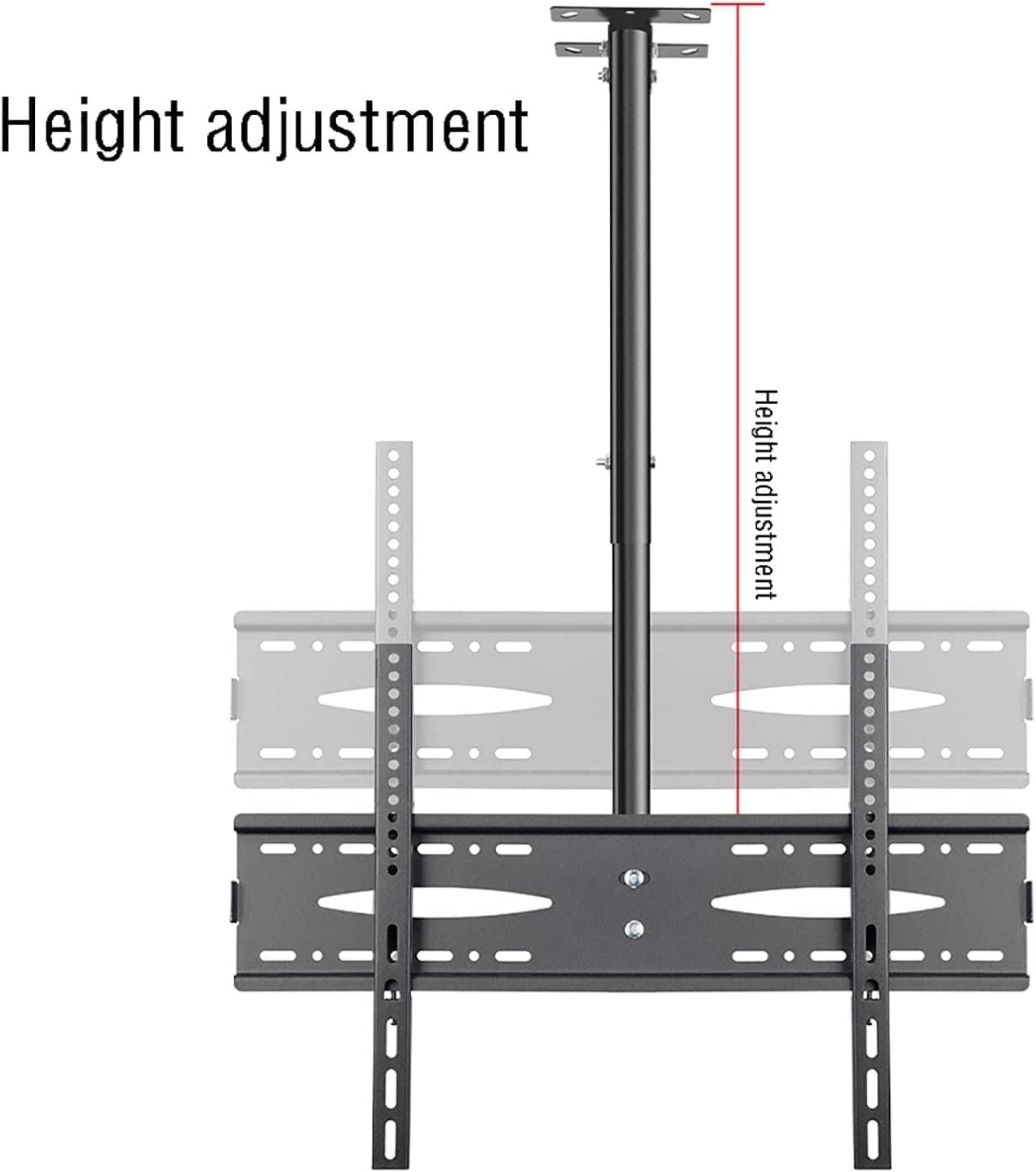 Adjustable Ceiling TV Mount for 45 60 Inch TVs Tilt & Swivel Multi Functional Black TV Bracket Perfect for Home Theater & Space Saving Solutions