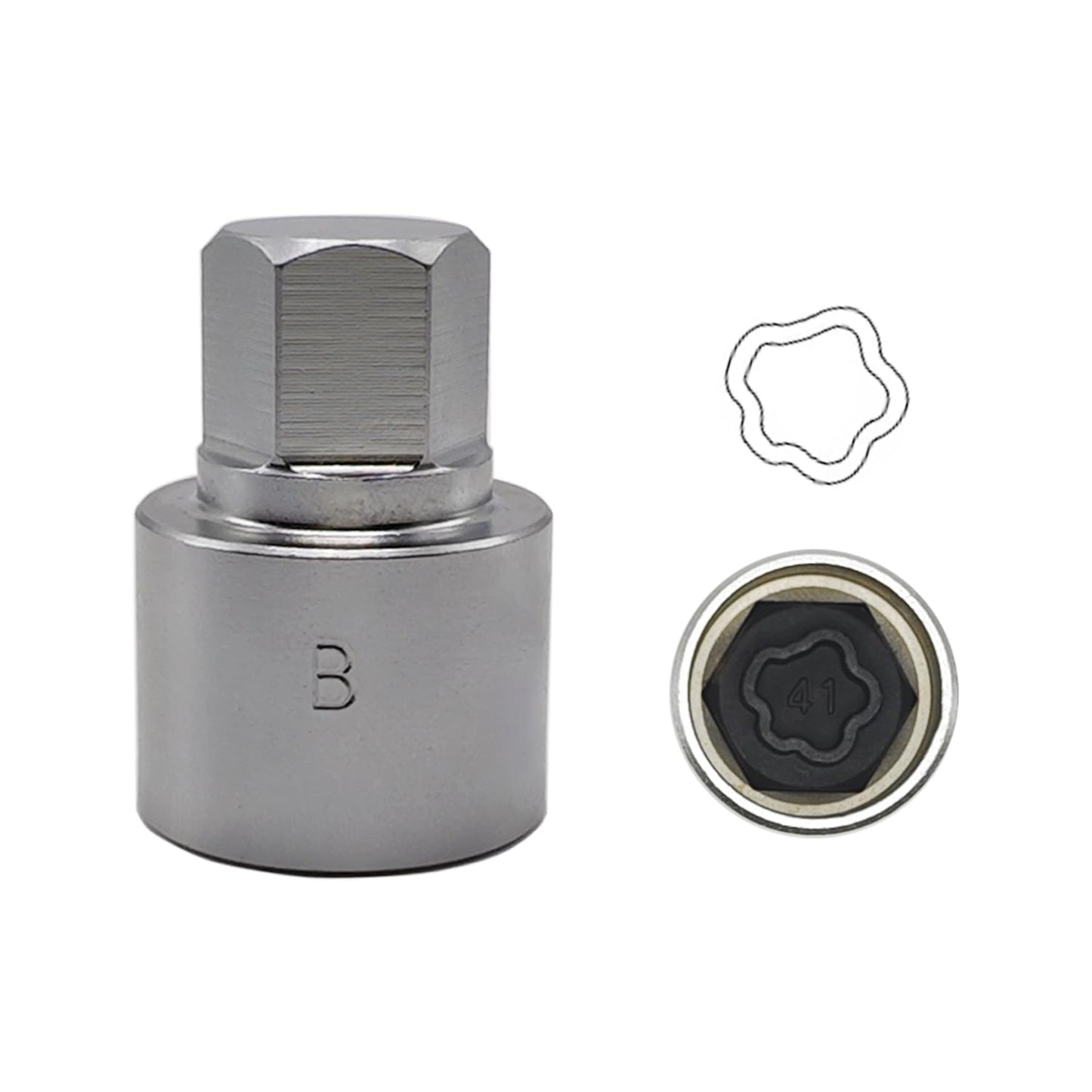 22PCS Wheel Locking Nut Key Kit Compatible with BMW Series, Wheel Lock Nut Socket Adapter Set, Anti-Theft Lug Removal Tool, Anti-Theft Screw Remover Hand Repair Tool