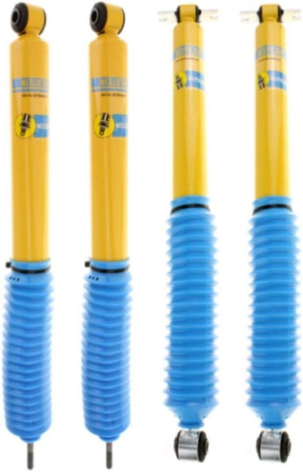 Bilstein 4600 Series Set of Front & Rear Monotube Shocks fits 2007 2017 Wrangler with 0" Lift | Comfort Ride | TrendsAuto Decal | 24-141727 24-141734
