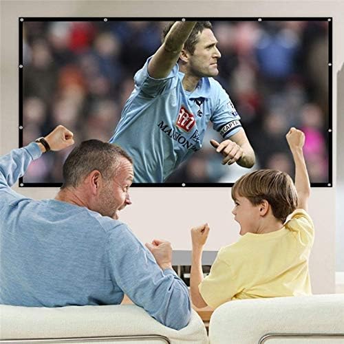 4:3 Foldable No Crease Soft Projector Screen Holes Hanging Portable Home Movie Meeting Screen(60 inch)