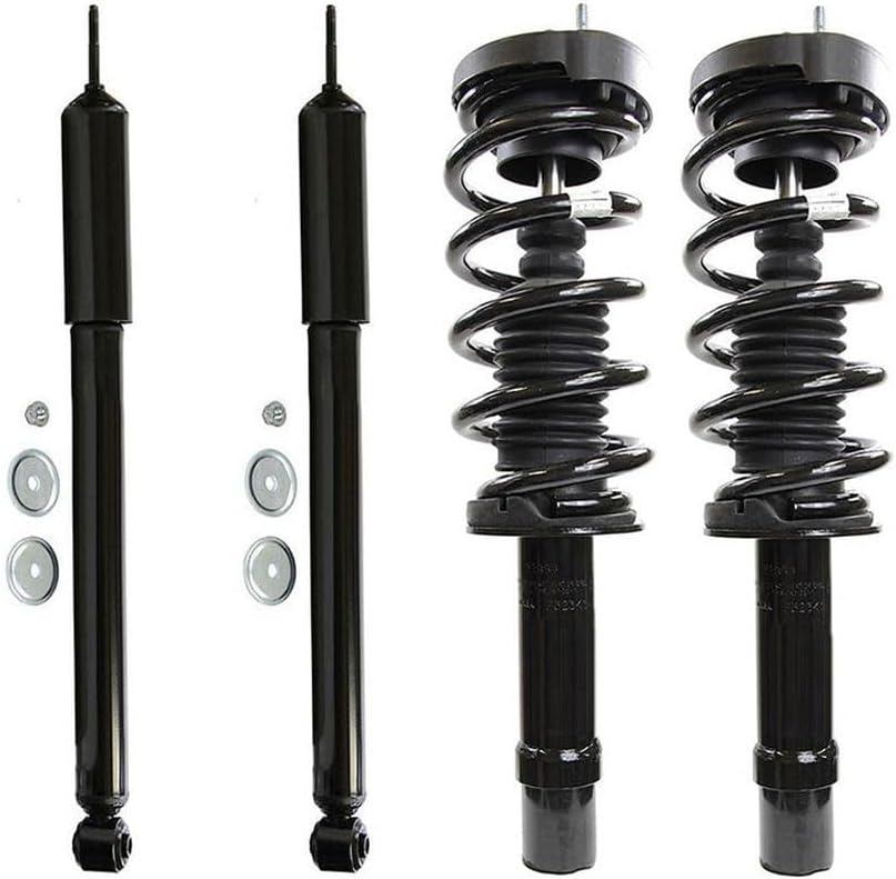 4Pcs Shock Absorber Suspension Strut And Coil Spring Assembly - Front Rear Struts And Shocks Complete Assembly for Chrysler 300 2012-2016 for Dodge Charger 2011-2019