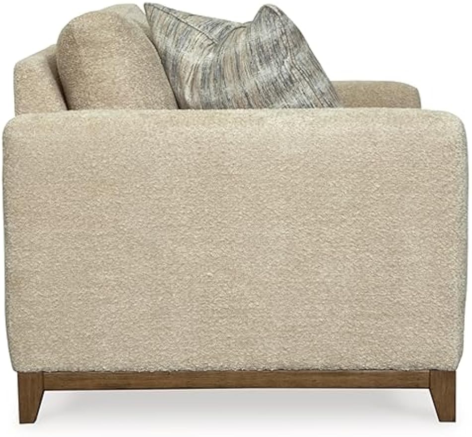Signature Design by Ashley Parklynn Classic Upholstered Oversized Chair with 1 Accent Pillow, Beige