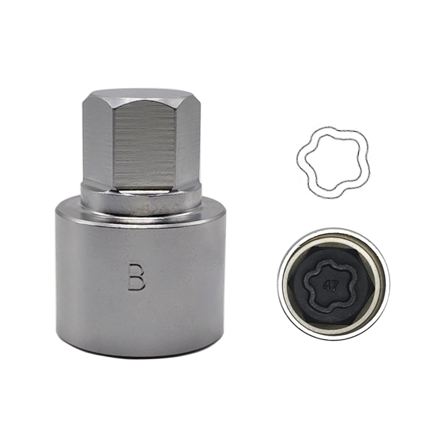 22PCS Wheel Locking Nut Key Kit Compatible with BMW Series, Wheel Lock Nut Socket Adapter Set, Anti-Theft Lug Removal Tool, Anti-Theft Screw Remover Hand Repair Tool