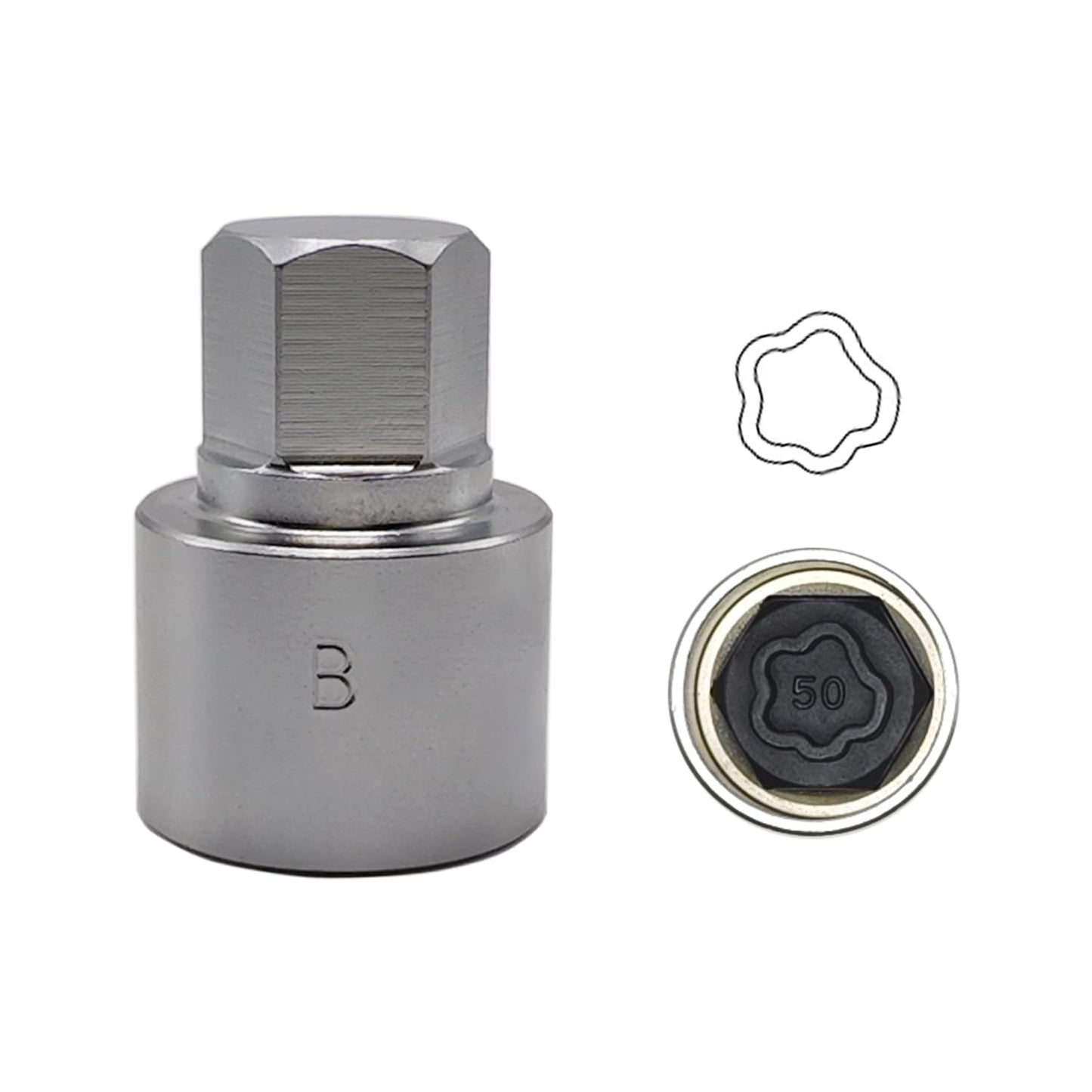 22PCS Wheel Locking Nut Key Kit Compatible with BMW Series, Wheel Lock Nut Socket Adapter Set, Anti-Theft Lug Removal Tool, Anti-Theft Screw Remover Hand Repair Tool