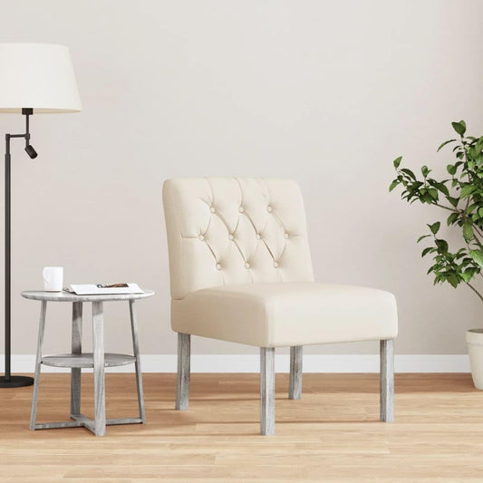 Slipper Chair Linen Button Design Bedroom Chair Lounge Chair Living Room Chair Suitable for Terrace, Living Room, Bedroom.
