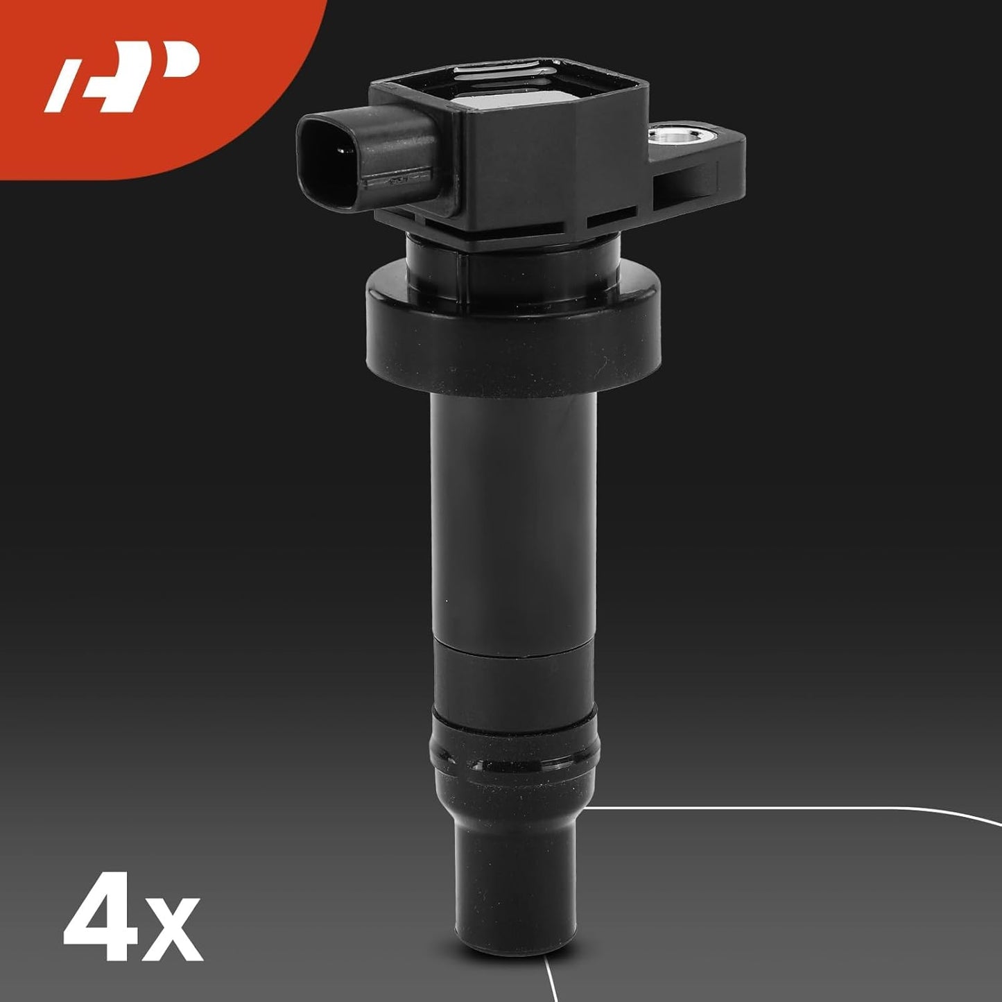 A-Premium Set of 8 Ignition Coil Pack and Iridium Spark Plugs Compatible with Kia Soul 2010-2011, 1.6L, Replace# 273012B010